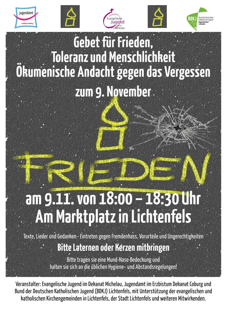 Plakat Friedensgebet